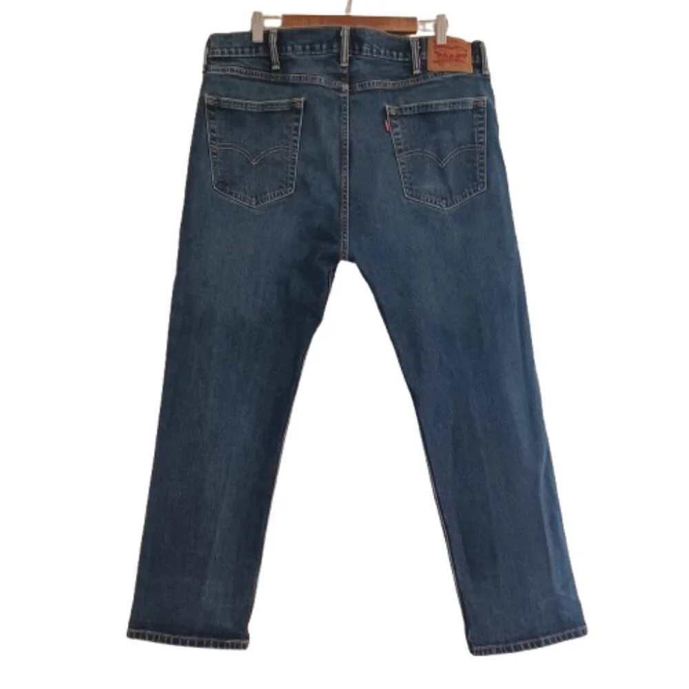 MEN'S LEVI'S BLUE JEANS 505 Straight Leg Medium Wash Denim Size 40W X 30L